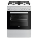 плита Beko FSGT62110GW, белый/черный