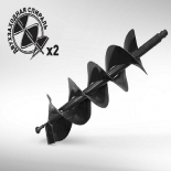 бур Carver GDB-150/2 (01.003.00047) шнек для грунта двухзаходный, L=80см