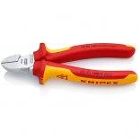 кусачки KNIPEX 7006160 Бокорезы 1000V 160мм диагональные,ручки изолированные,с двухцв многокомп чехлами