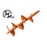 бур Carver GDB-250 (01.003.00050) шнек для грунта однозаходный, L=80см