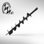 бур Carver GDB-100 01.003.00044 шнек для грунта однозаходный, L=80см