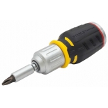 отвёртка Stanley FatMax FMHT0-62688 Stubby с храп. Механизмом с 6-тью вставками
