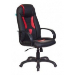 игровое компьютерное кресло Бюрократ VIKING-8/BL+RED черный/красный искусственная кожа
