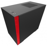 корпус компьютерный NZXT CA-H210B-BR H210 черный/красный