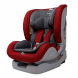 автокресло детское Liko Baby Sprinter Isofix, красное в точку