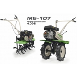 мотоблок/культиватор Ритм МБ-107 (170F, бензиновый Т4, 7 л.с., передачи 2+1, колеса 4,00-8, фрезы) (08.001.00001)