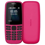 сотовый телефон Nokia 105 Dual Sim, розовый