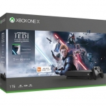 игровая приставка Microsoft Xbox One X CYV-00421 черная в комплекте игра: Star Wars Jedi Fallen Order
