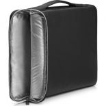 сумка для ноутбука Чехол HP Carry Sleeve 14 (3XD34AA), черный/серебристый