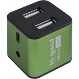 USB-концентратор Defender QUADRO IRON, (83506) зелёный