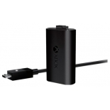 аксессуар для игровой приставки Зарядный комплект для Xbox One Microsoft Play and Charge Kit черный