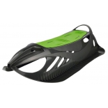 санки Gismo Riders Neon Grip, детские пластиковые, черно-зеленые