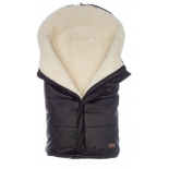 конверт для новорожденного Nuovita Siberia Lux Bianco зимний меховой черный