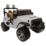 электромобиль RiverToys Jeep А004АА, белый