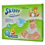 подгузник Skippy More Happiness р-р5 (12-25кг), 60 шт. для детей