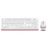 комплект A-4Tech Fstyler F1010 бело-розовый