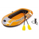 лодка надувная BESTWAY 61102 Kondor 3000 c веслами и насосом 242 см x 141 см
