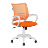 кресло офисное Бюрократ CH-W695N/OR/TW-96-1 оранжевый TW-38-3 TW-96-1 (пластик белый)