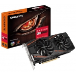 видеокарта Radeon Gigabyte Radeon RX 570 1244Mhz PCI-E 3.0 4096Mb 7000Mhz 256 bit DVI HDMI HDCP Gaming, GV-RX570GAMING-4GD