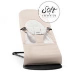 шезлонг детский BabyBjorn Balance Cotton Jersey 0050, 83, Бежевый с серым