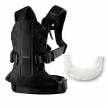 рюкзак-кенгуру BabyBjorn One Cotton New version 6980, 01 с нагрудником