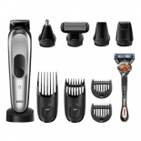 машинка для стрижки BRAUN MGK7220+GIL FUS 5 PrGl серый