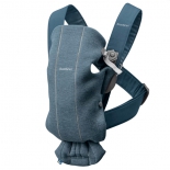 рюкзак-кенгуру BabyBjorn Mini Cotton Jersey 0210, 31 Пепельно-синий