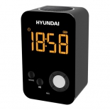 радиоприемник Hyundai H-RCL300 LCD, Радиобудильник черный