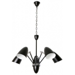 светильник потолочный J-LIGHT RENARD E27X5X60W 1377/5 черный