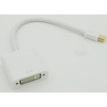 кабель-переходник DP No Name, miniDisplayPort (m) DVI (f) белый