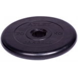 диск для штанги MB Barbell Atlet (51 мм, 20 кг), Черный
