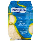 бакалейный товар рис Мистраль (белый круглозерный) для плова традиционного 900 г