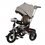 Трехколесный велосипед Leader Moby Kids New 360° 12x10 AIR Car, серый