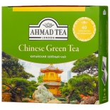 чай Ahmad Tea, Chinese Green Tea, пакетики без ярлычков, (40х1,8г)