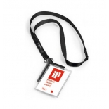 канцелярская принадлежность Держатель для пропуска Durable 8207-58 CARD HOLDER DELUXE 54х85мм, серый