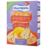 каша быстрого приготовления Мистраль Ассорти фруктовых вкусов, 6х40 г 240 г