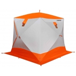 палатка туристическая Pinguin Призма Премиум УТ000040626, Strong white/orange