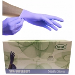 перчатки смотровые SFM-supersoft Nitrile, 50шт, размер S