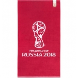 полотенце FIFA Официальная эмблема чемпионата, красное