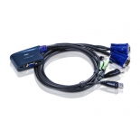 KVM-переключатель KVM-переключатель ATEN CS-62U монитор (D-Sub), клавиатура (USB), мышь (USB), на 2 ПК