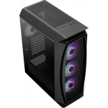 корпус компьютерный Aerocool Aero One Frost-G-BK-v1 без БП черный