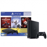 игровая приставка Sony PlayStation 4 Slim 1Tb (CUH-2208B) Horizon Zero Dawn/Spider-Man/GTR
