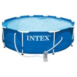 бассейн каркасный Intex Metal Frame 28202 + фильтр-насос 56999 id:17384