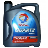 масло моторное автомобильное Total QUARTZ 7000 10w40 (4 л)