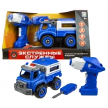радиоуправляемая модель Машинка 1Toy Т16962 Экстренные Службы Полицейский Грузовик