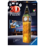 пазл RAVENSBURGER 12588 3D Ночной Биг-Бен 216 элементовементов