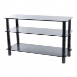 тумба для телевизора MetalDesign MD 502 черный / дымчатый