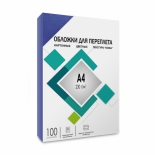 товар Обложки для переплета картонные ГЕЛЕОС CCA4BL, 100 шт., синие