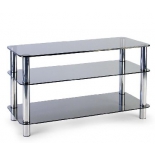 тумба для телевизора MetalDesign MD 507 Plasma черная/дымчастая
