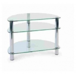 тумба для телевизора MetalDesign MD 401 Slim, серебро/прозрачная